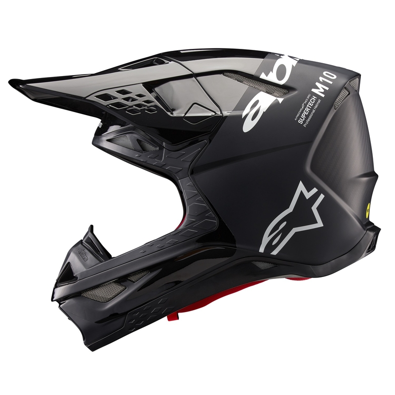 Alpinestars Supertech S-M10 Flood motokros čelada črno-temno siva