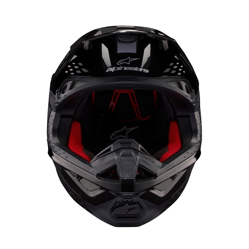 Alpinestars Supertech S-M10 Flood motokros čelada črno-temno siva