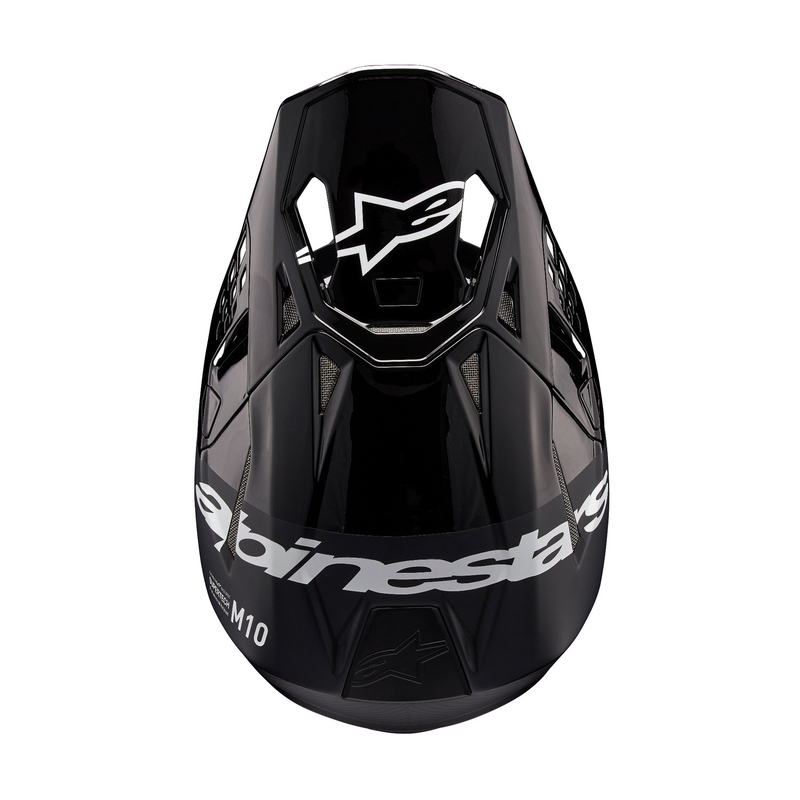 Alpinestars Supertech S-M10 Flood motokros čelada črno-temno siva