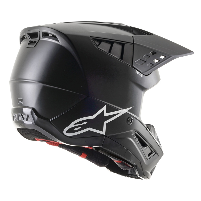Motokros čelada Alpinestars S-M5 Solid Matte Black