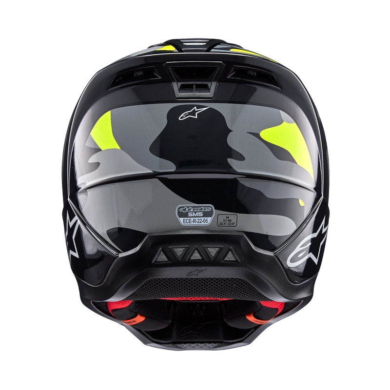 Motokros čelada Alpinestars S-M5 Rover 2 temno siva-fluo rumena