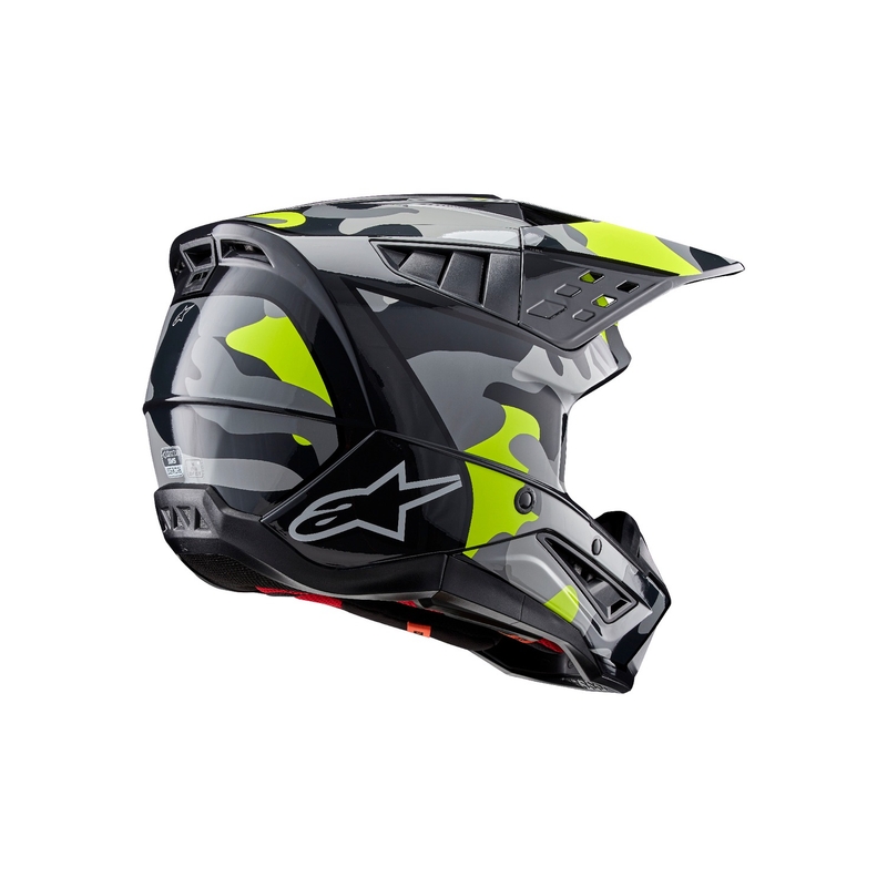 Motokros čelada Alpinestars S-M5 Rover 2 temno siva-fluo rumena