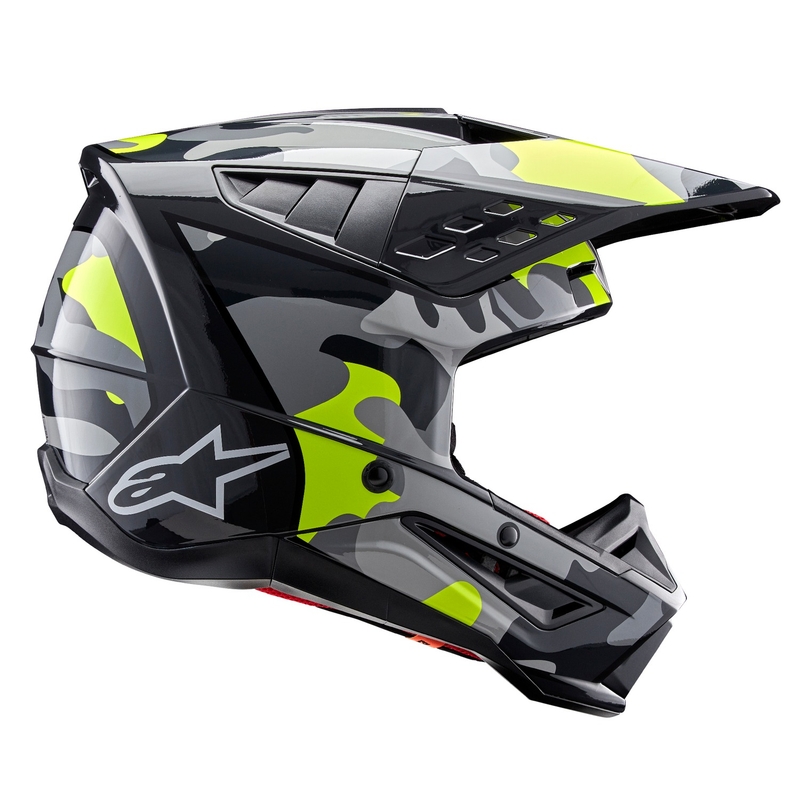 Motokros čelada Alpinestars S-M5 Rover 2 temno siva-fluo rumena