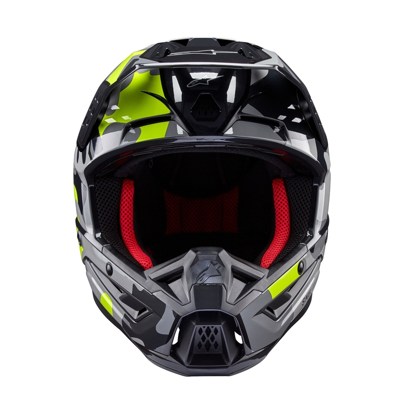 Motokros čelada Alpinestars S-M5 Rover 2 temno siva-fluo rumena