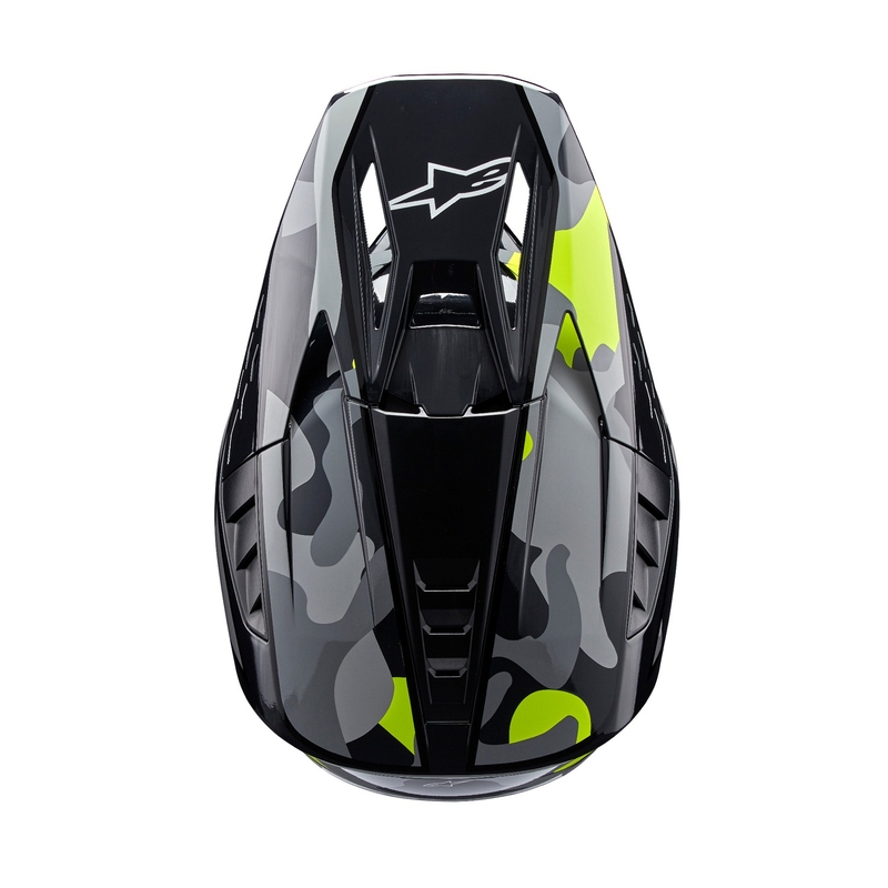 Motokros čelada Alpinestars S-M5 Rover 2 temno siva-fluo rumena