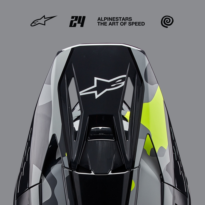 Motokros čelada Alpinestars S-M5 Rover 2 temno siva-fluo rumena