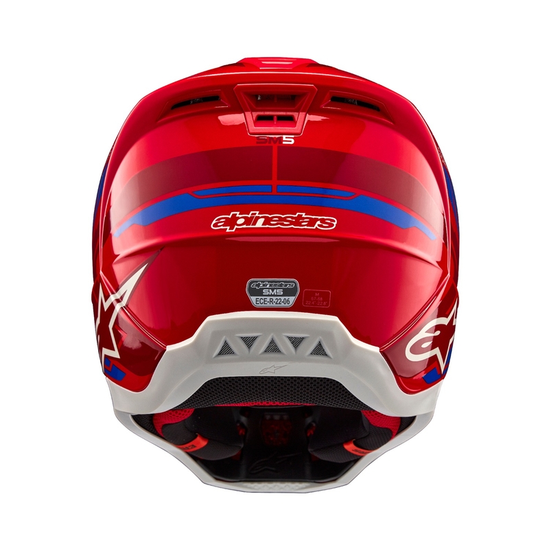 Motokros čelada Alpinestars S-M5 Action 2 fluo rdeče-modra