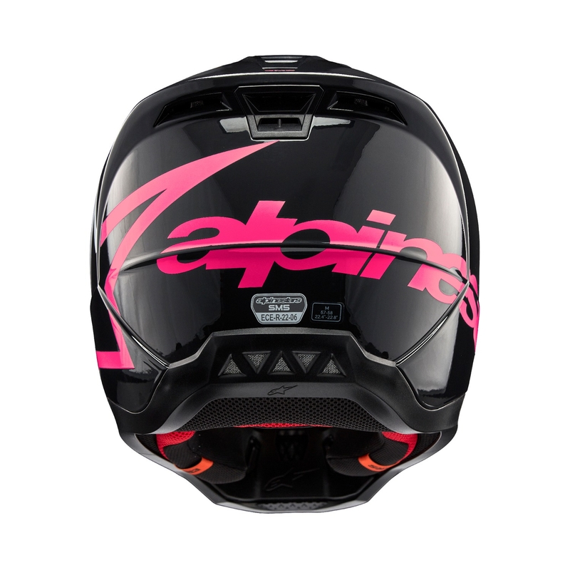 Alpinestars S-M5 Corp motokros čelada črno-roza