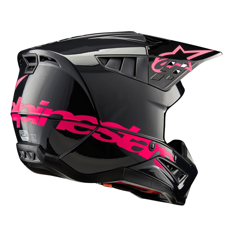 Alpinestars S-M5 Corp motokros čelada črno-roza