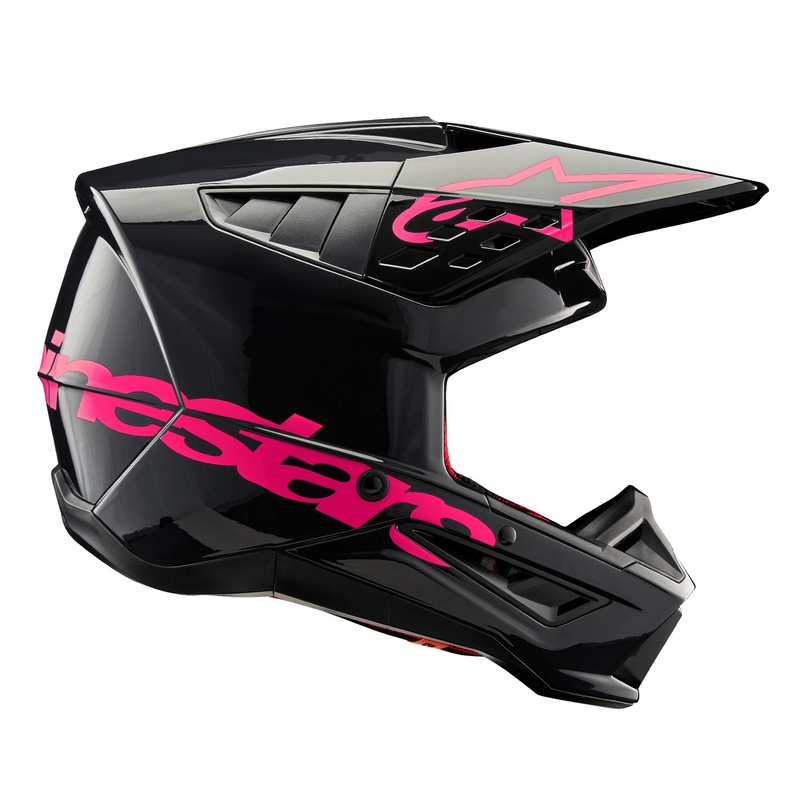 Alpinestars S-M5 Corp motokros čelada črno-roza