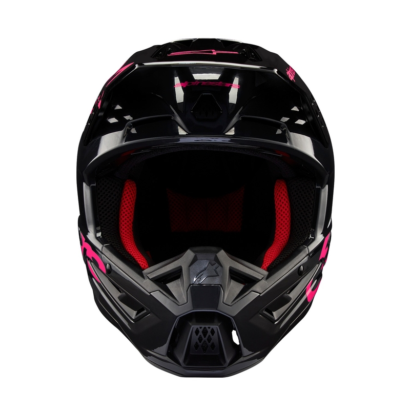 Alpinestars S-M5 Corp motokros čelada črno-roza