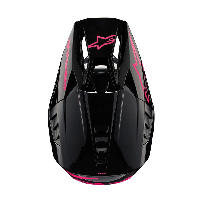 Alpinestars S-M5 Corp motokros čelada črno-roza