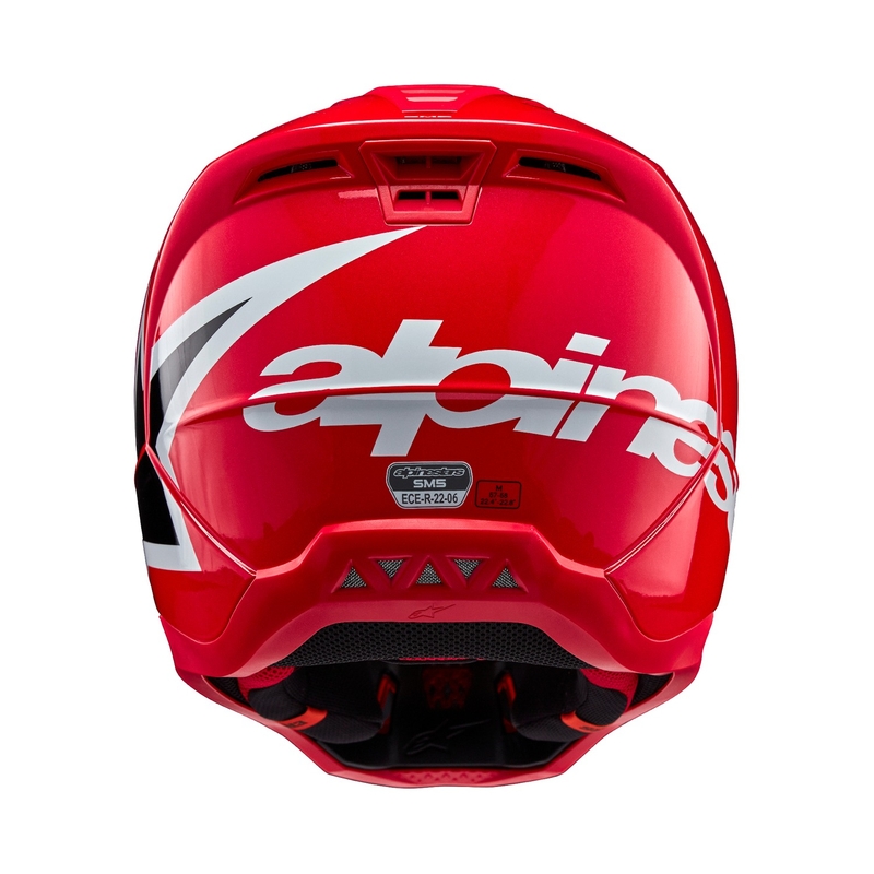 Rdeča motokros čelada Alpinestars S-M5 Corp
