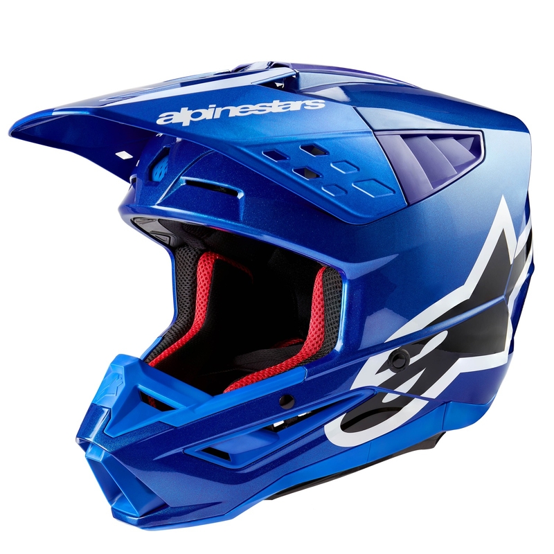 Motokros čelada Alpinestars S-M5 Corp modra