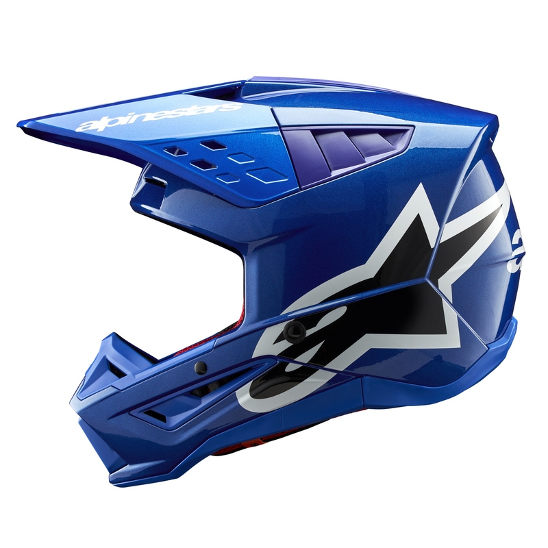 Motokros čelada Alpinestars S-M5 Corp modra