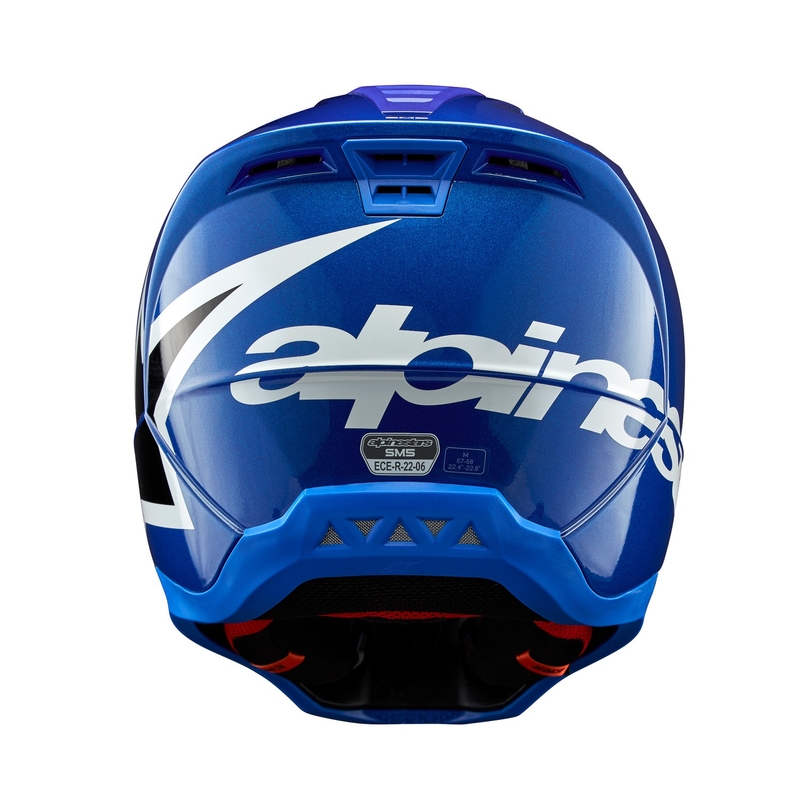 Motokros čelada Alpinestars S-M5 Corp modra