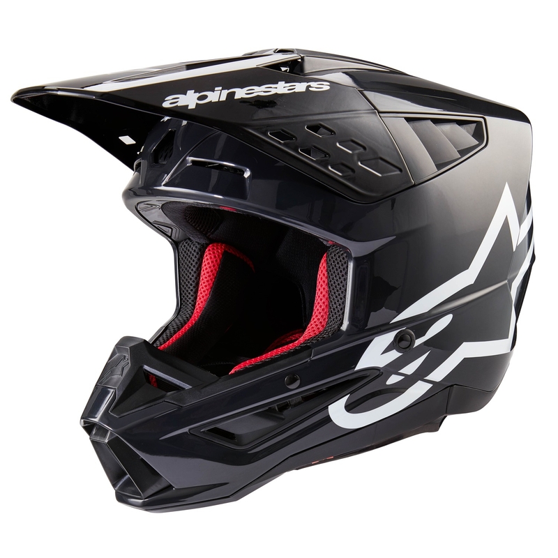 Alpinestars S-M5 Corp motokros čelada temno siva