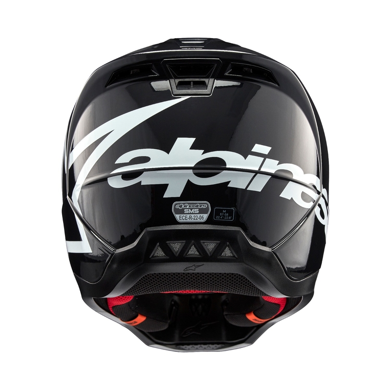 Alpinestars S-M5 Corp motokros čelada temno siva