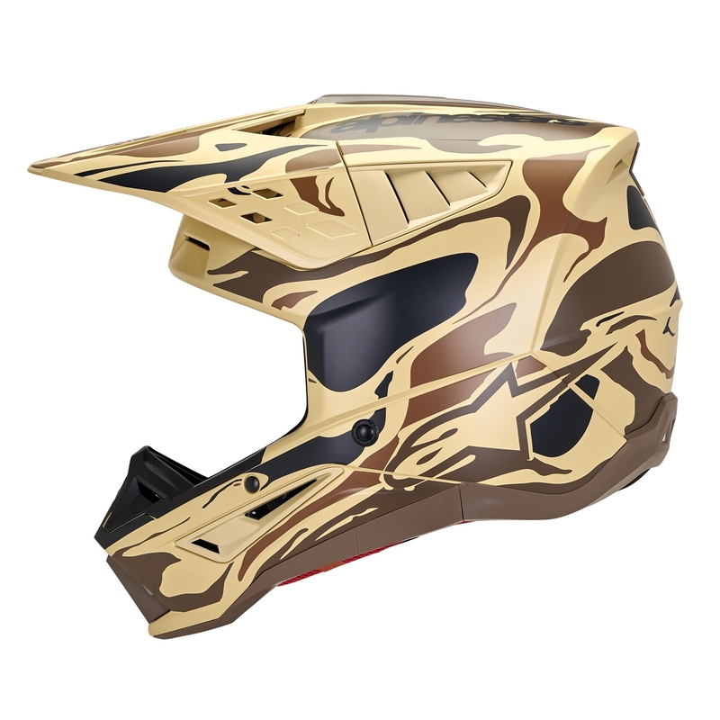 Motokros čelada Alpinestars S-M5 Mineral Matte Dark Brown Camo