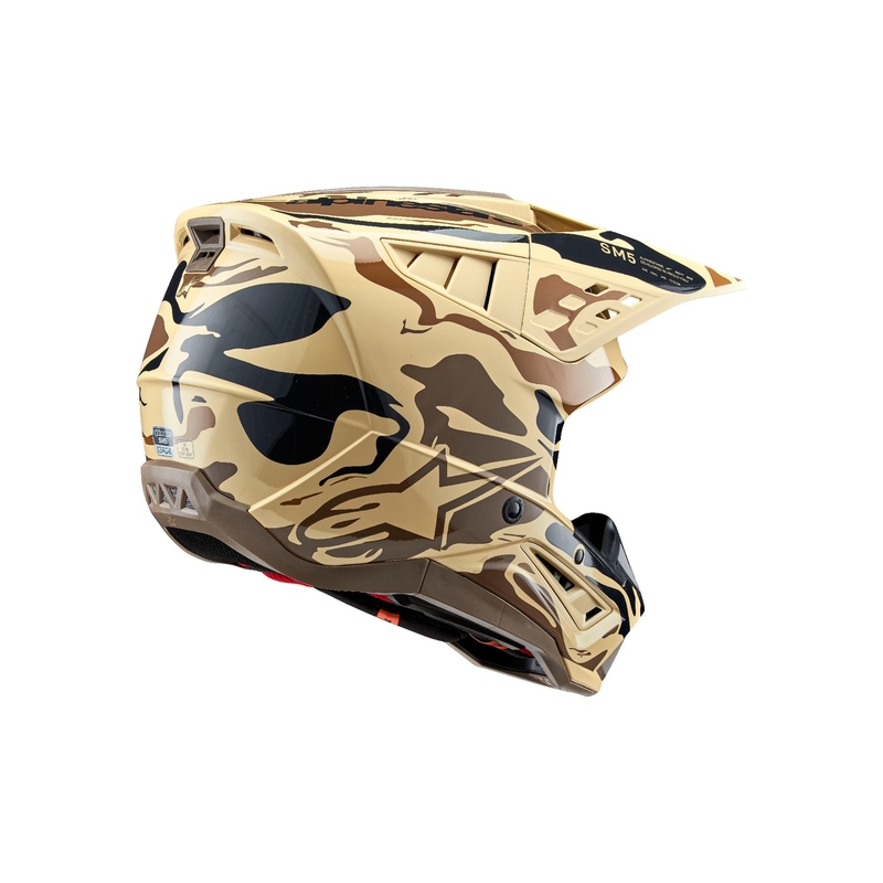 Motokros čelada Alpinestars S-M5 Mineral Matte Dark Brown Camo