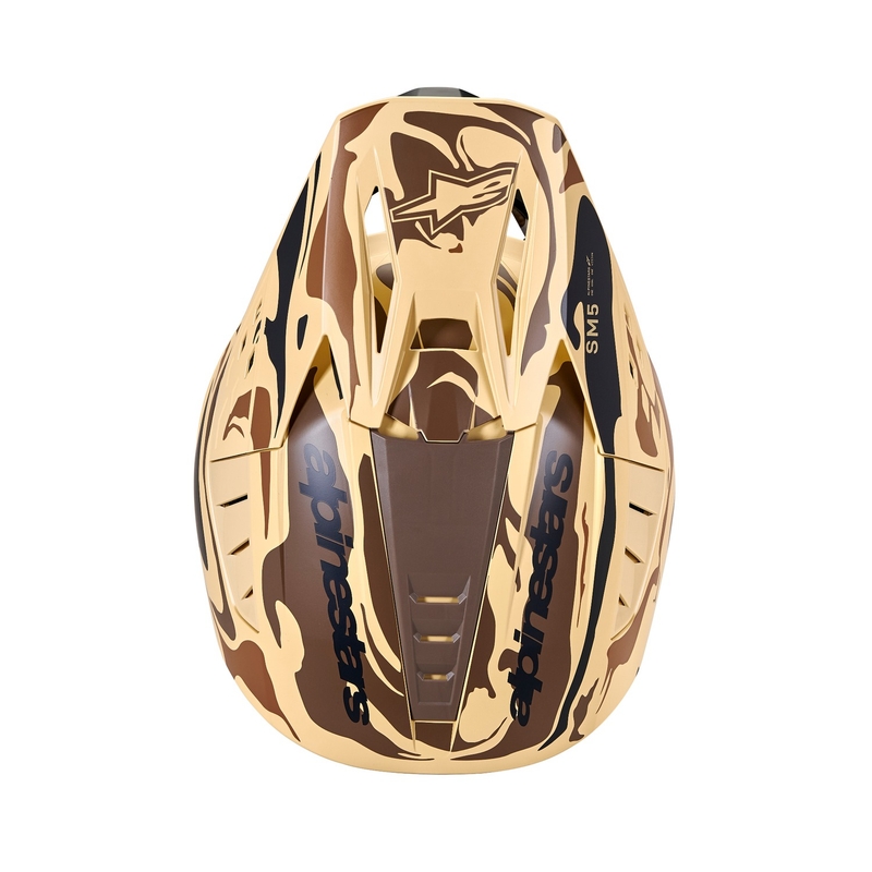 Motokros čelada Alpinestars S-M5 Mineral Matte Dark Brown Camo