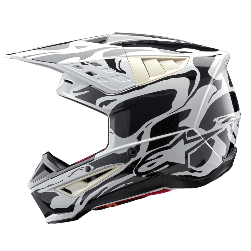 Alpinestars S-M5 Mineral siva kamuflažna motokros čelada