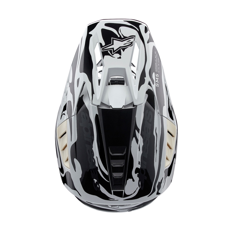 Alpinestars S-M5 Mineral siva kamuflažna motokros čelada