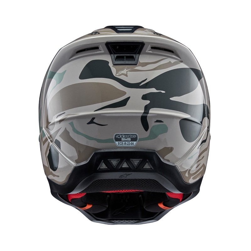 Motokros čelada Alpinestars S-M5 Mineral sivo-zelena kamuf