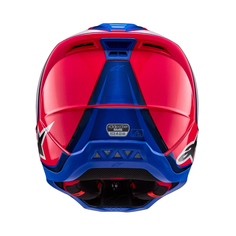 Alpinestars S-M5 Sail motokros čelada bela-roza-modra
