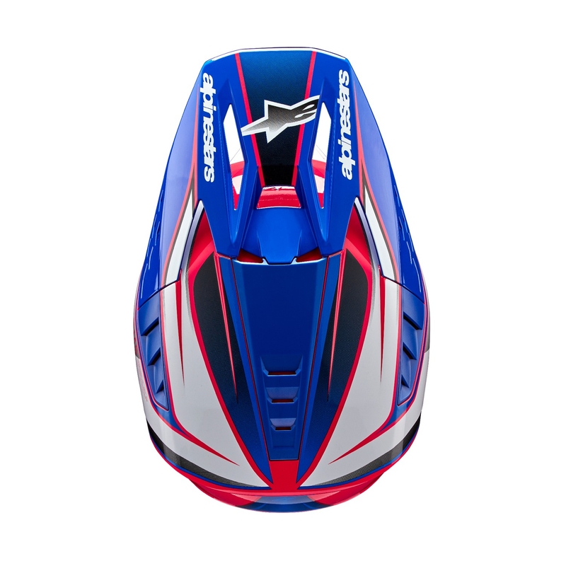 Alpinestars S-M5 Sail motokros čelada bela-roza-modra