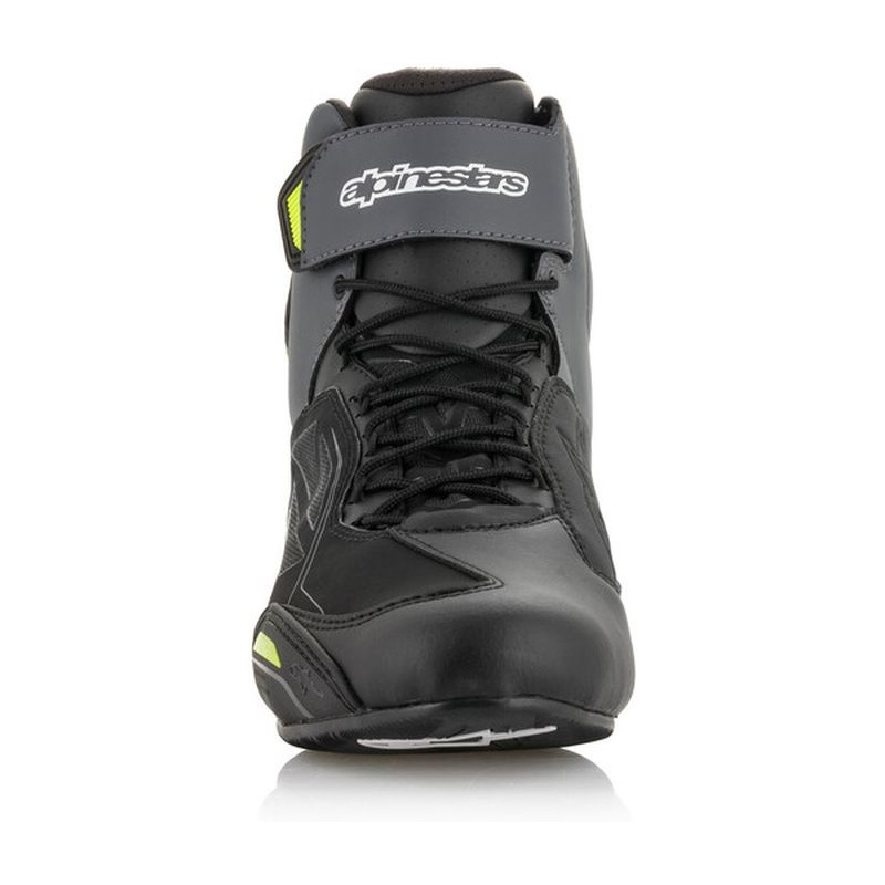 Motoristični škornji Alpinestars Faster-3 Drystar črno-sivo-fluo rumeni