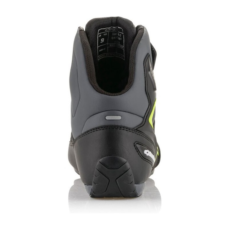 Motoristični škornji Alpinestars Faster-3 Drystar črno-sivo-fluo rumeni