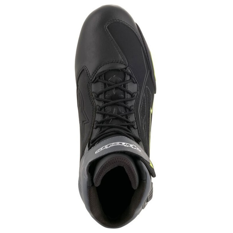 Motoristični škornji Alpinestars Faster-3 Drystar črno-sivo-fluo rumeni