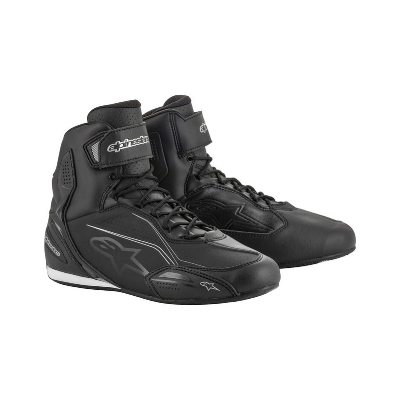 Ženski motoristični škornji Alpinestars Stella Faster črno-srebrni