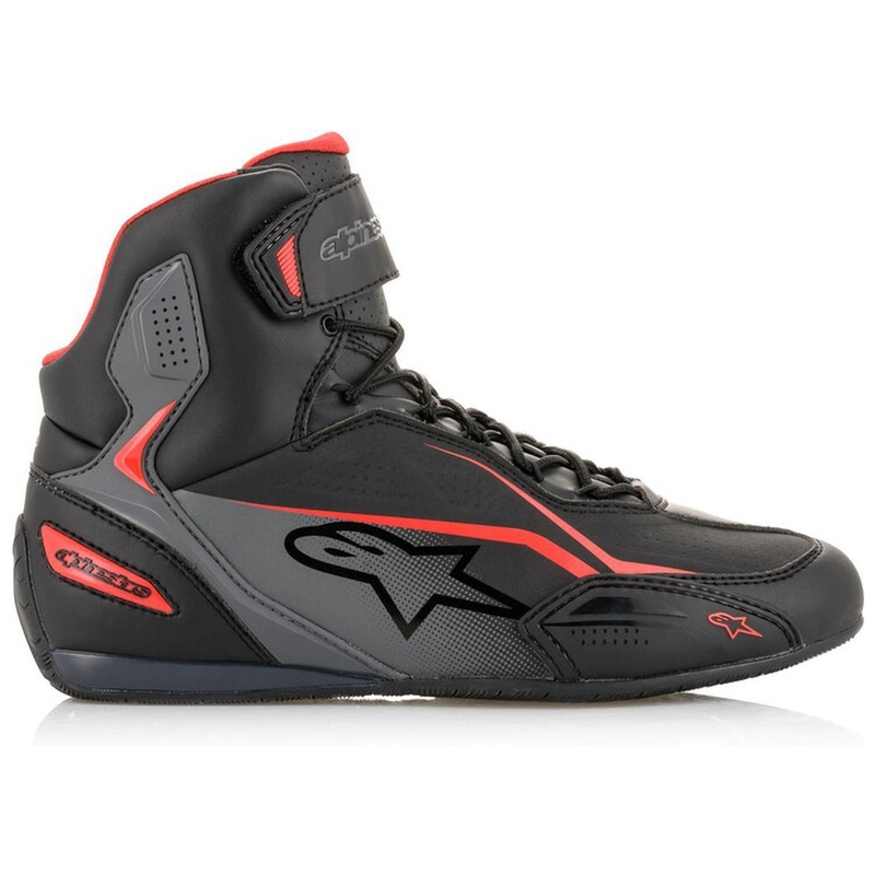 Motoristični škornji Alpinestars Faster-3 črno-sivo-rdeči