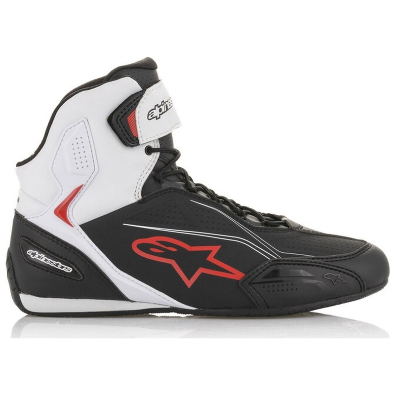Motoristični škornji Alpinestars Faster-3 črno-belo-rdeči
