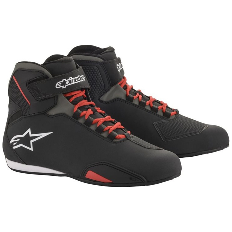 Motoristični škornji Alpinestars Sektor črno-rdeče-beli