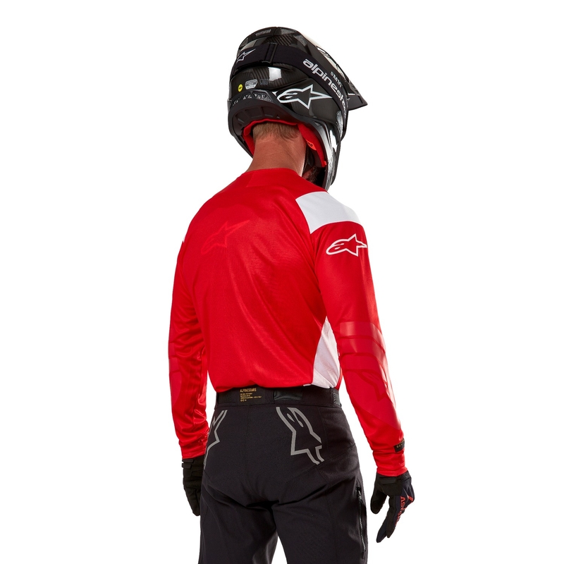 Motokros majica Alpinestars Techdura fluo rdeča