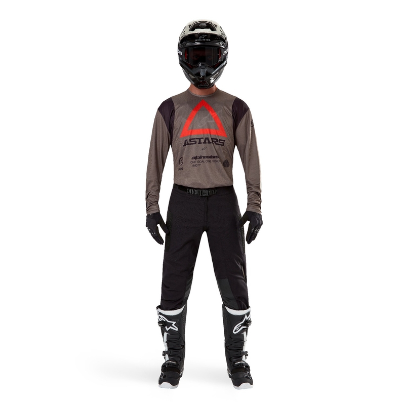 Motokros majica Alpinestars Techdura rjava