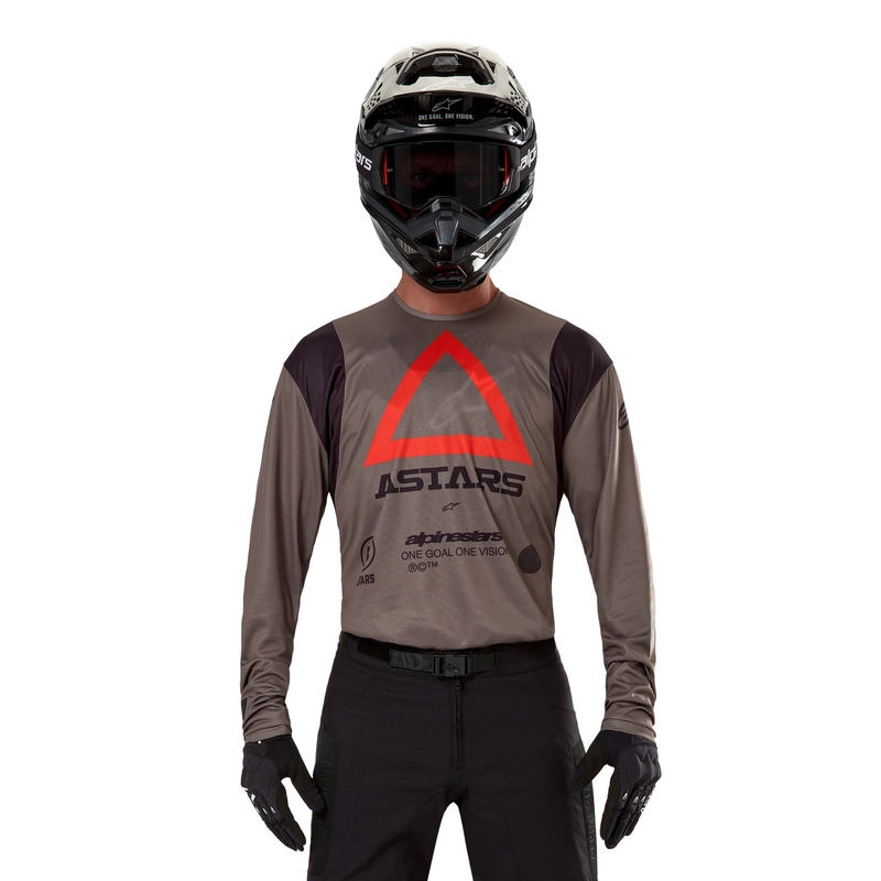 Motokros majica Alpinestars Techdura rjava