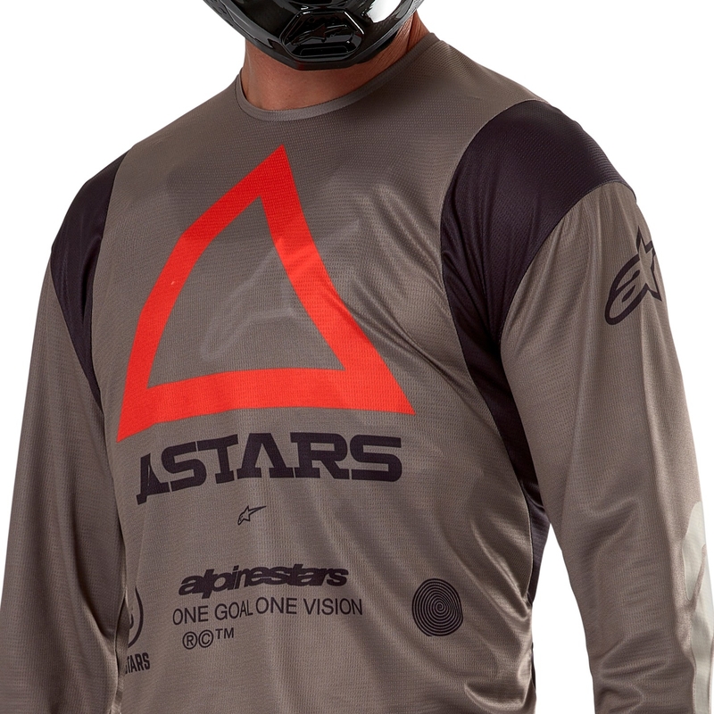 Motokros majica Alpinestars Techdura rjava