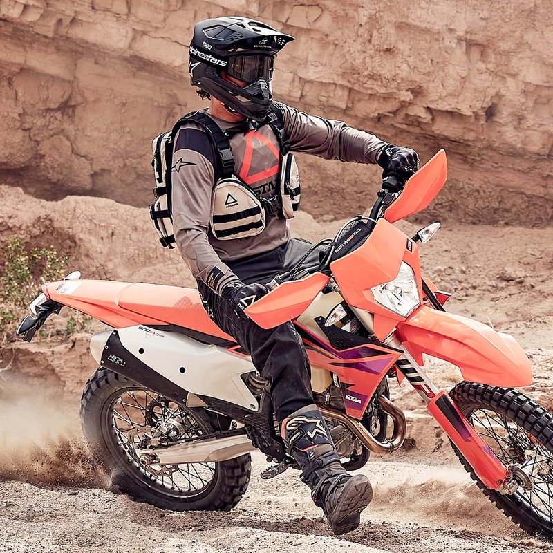 Motokros majica Alpinestars Techdura rjava