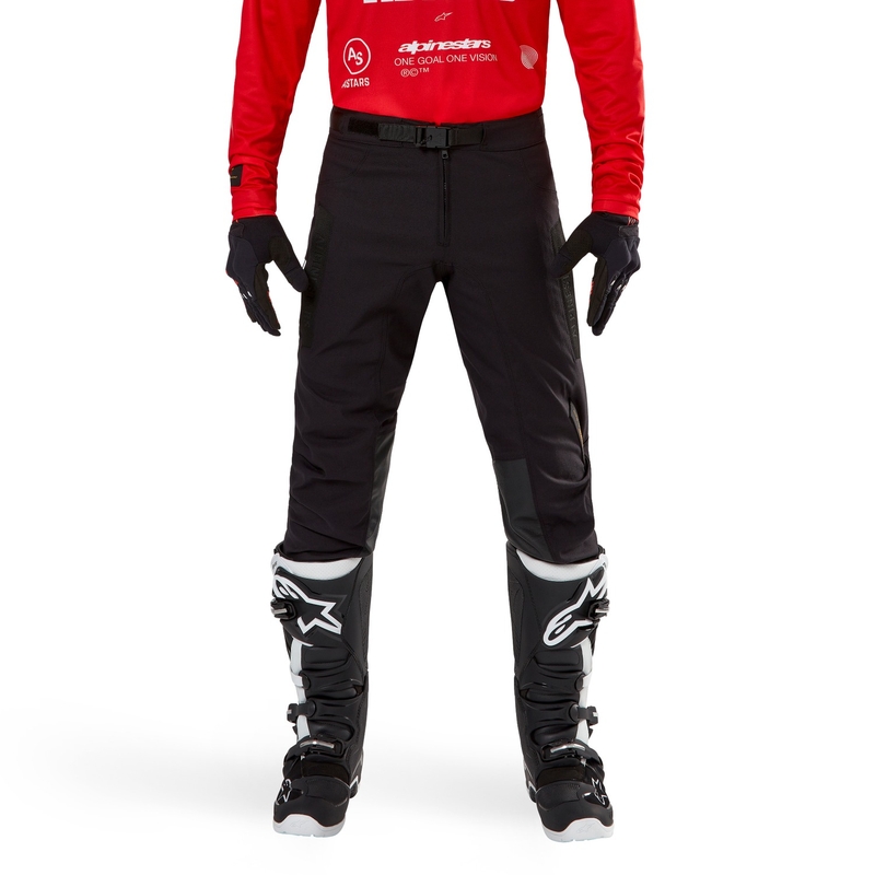 Črne motokros hlače Alpinestars Techdura