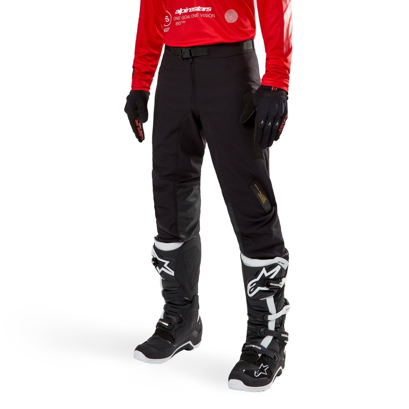 Črne motokros hlače Alpinestars Techdura