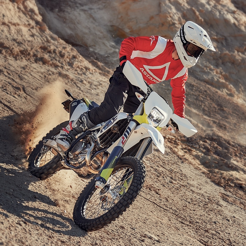 Črne motokros hlače Alpinestars Techdura