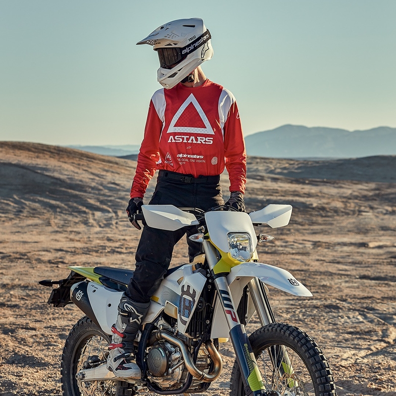 Črne motokros hlače Alpinestars Techdura