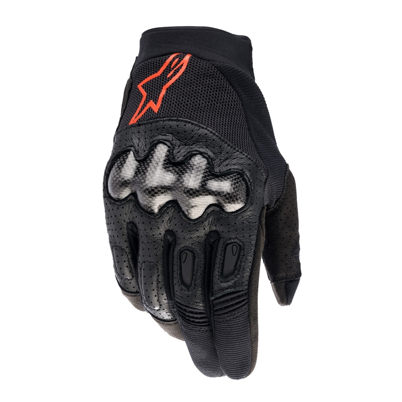 Rokavice za motokros Alpinestars Megawatt 2 črno-fluo rdeče