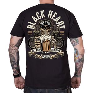 Črna kolesarska majica Black Heart Beer