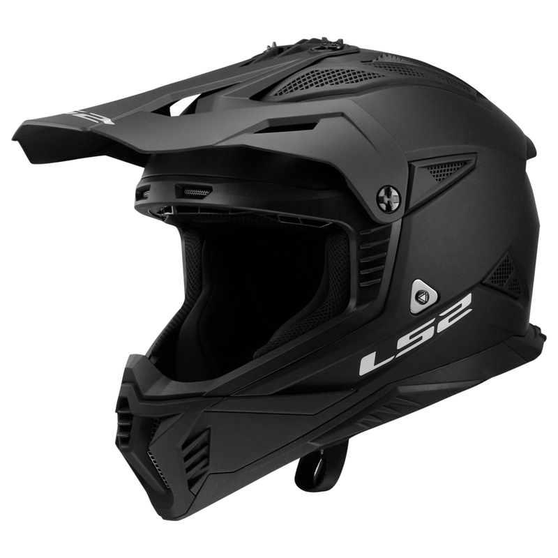 Motokros čelada LS2 MX708 Fast II Solid mat črna
