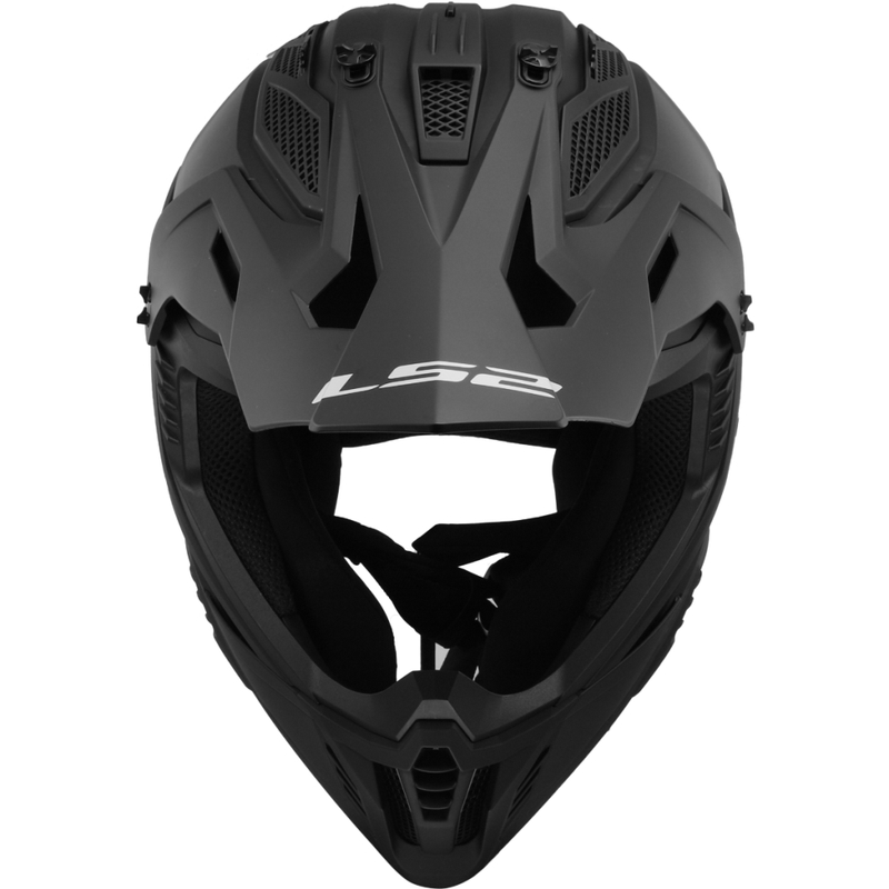 Motokros čelada LS2 MX708 Fast II Solid mat črna